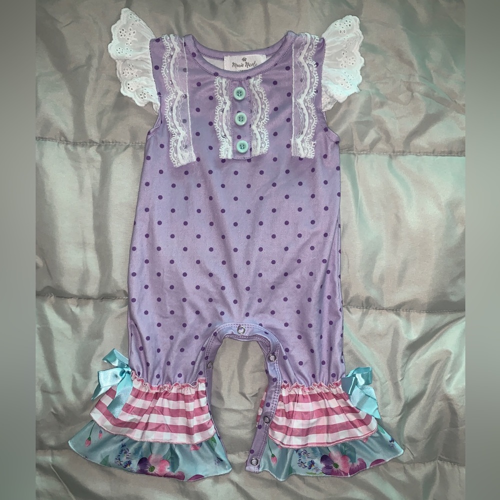 Baby girl romper outfit